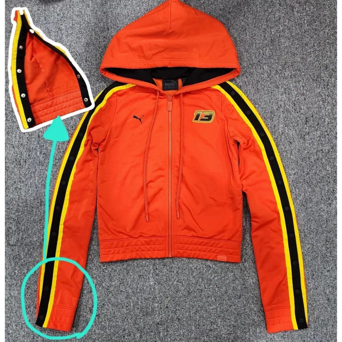 プーマ x リーハンナ FENTY フィッテッド テア アウェー トラック ジャケット フーディジャージ XS