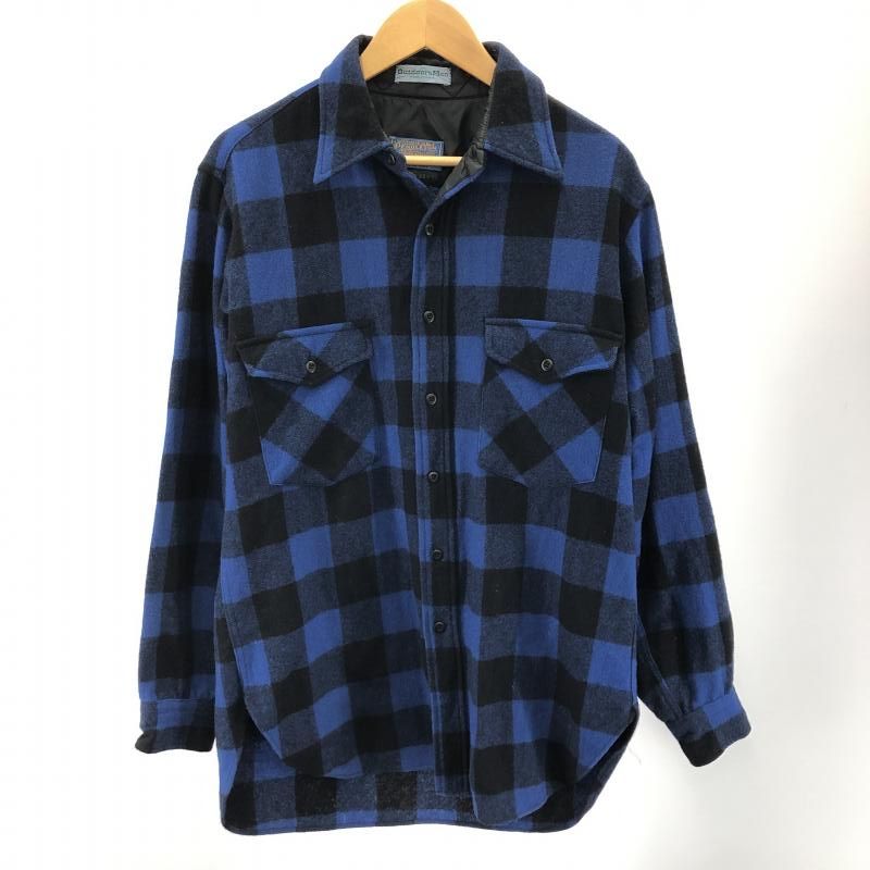 【中古】PENDLETON×Outdoors MAN バッファローウールシャツ サイズM ペンドルトン[91]