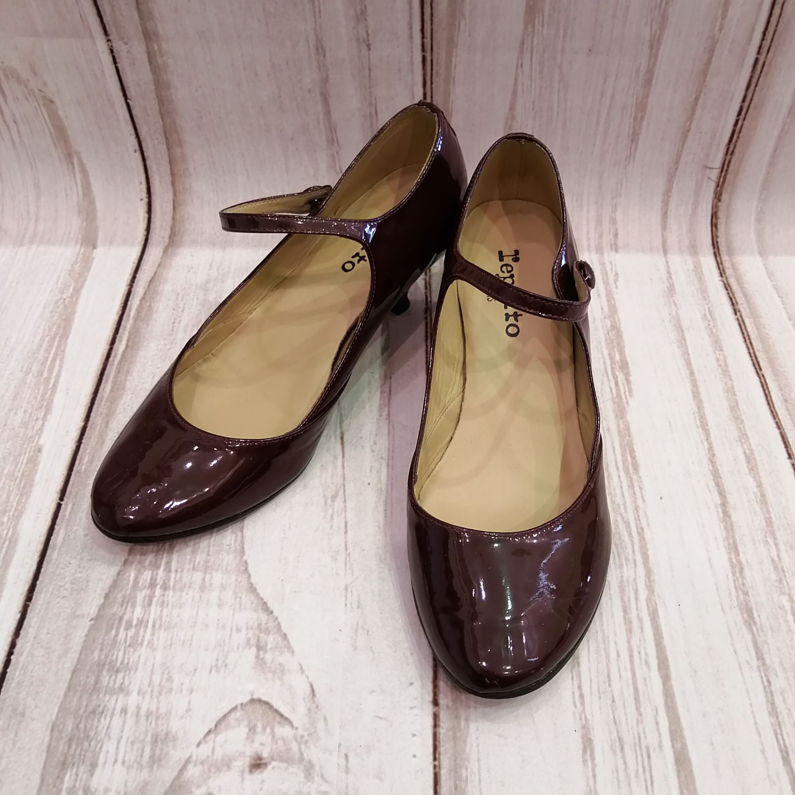 Repetto / パテントレザー パンプス repetto paris レペット/サイズ39/パテントレザーストラップ