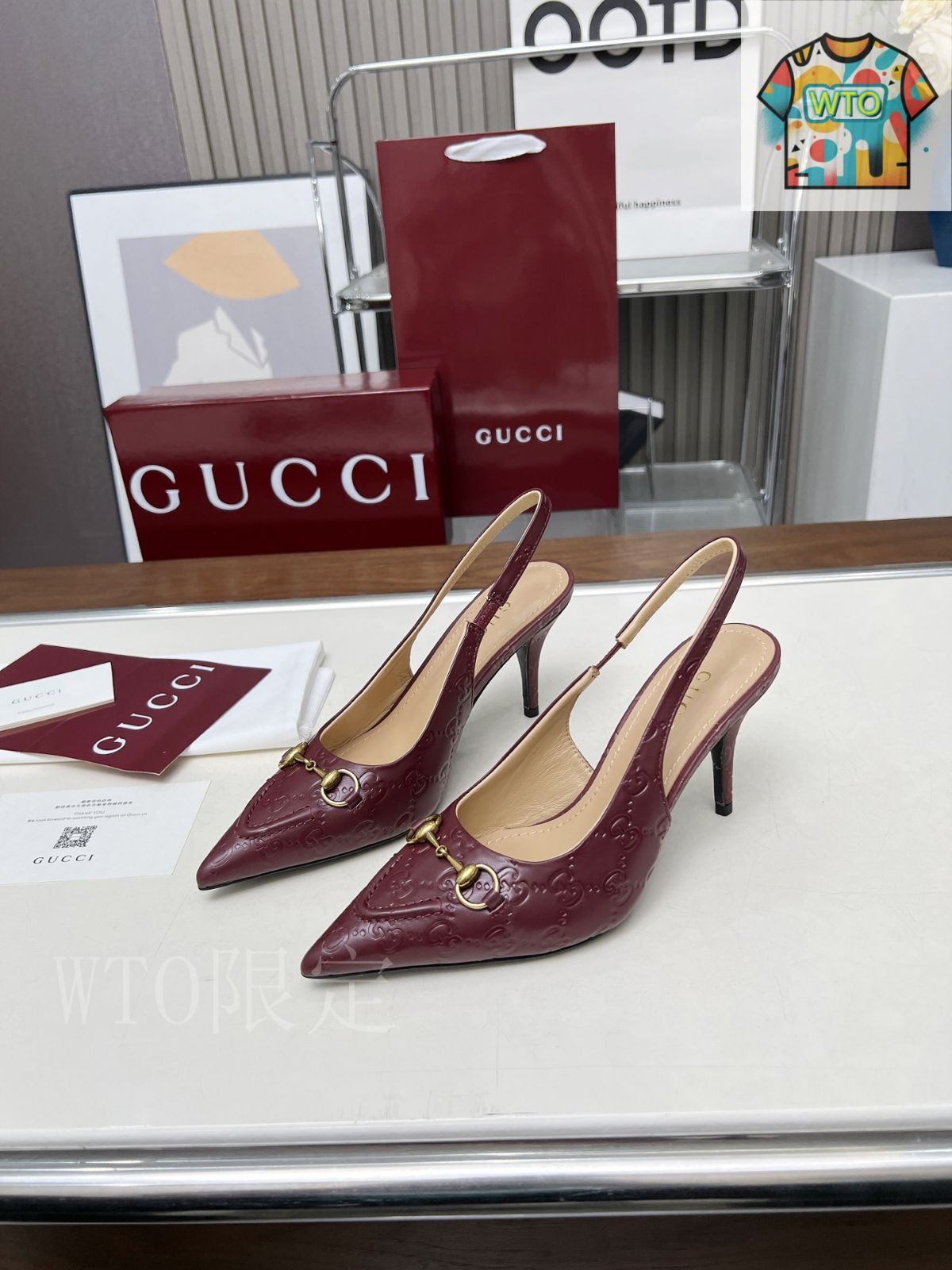 Gucci 水鑽ハイヒールシューズ08-HH97 - メルカリ
