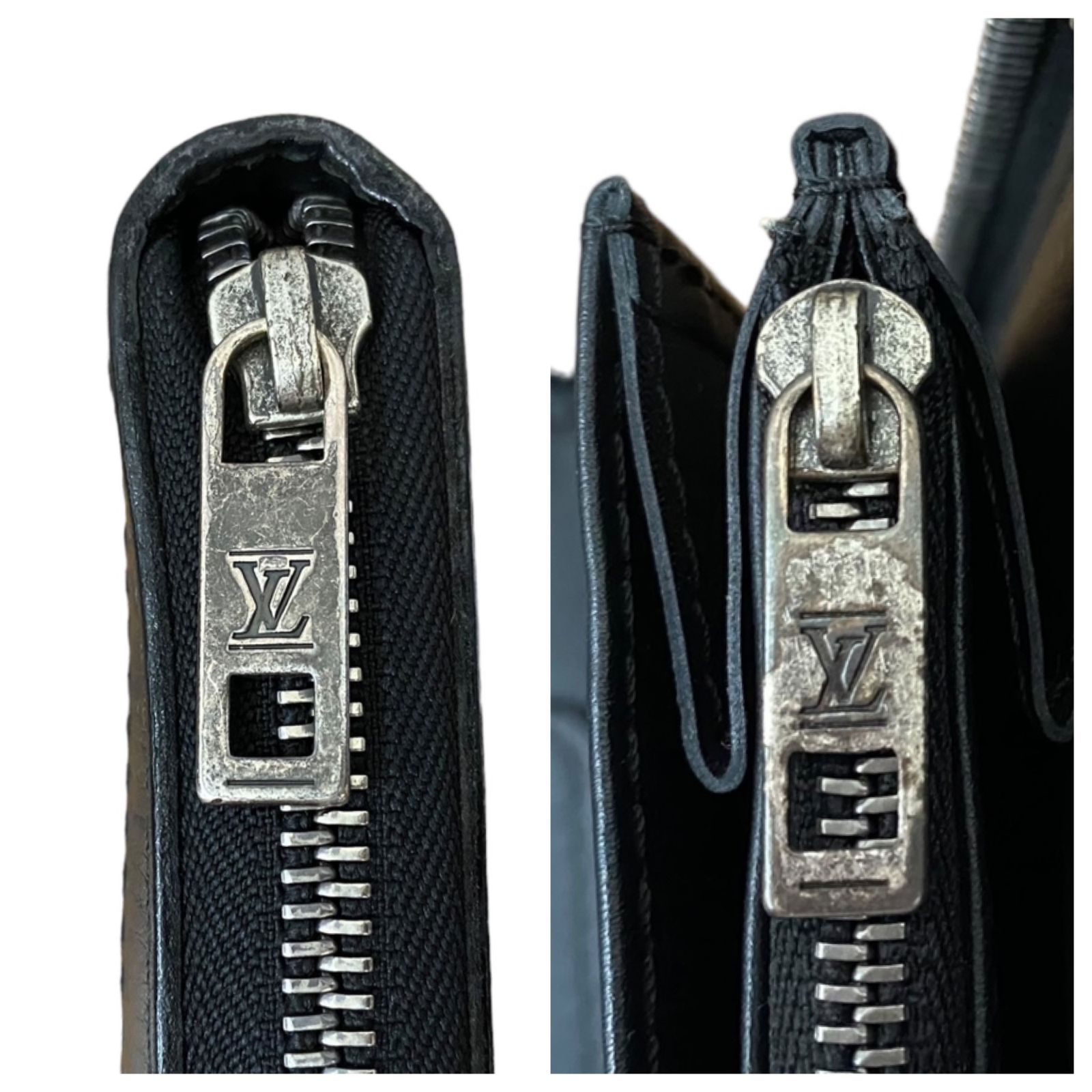 ユタ ジッピーオーガナイザー M97026 ルイヴィトンユタ ジッピーオーガナイザー バサルト メンズ レザー 二