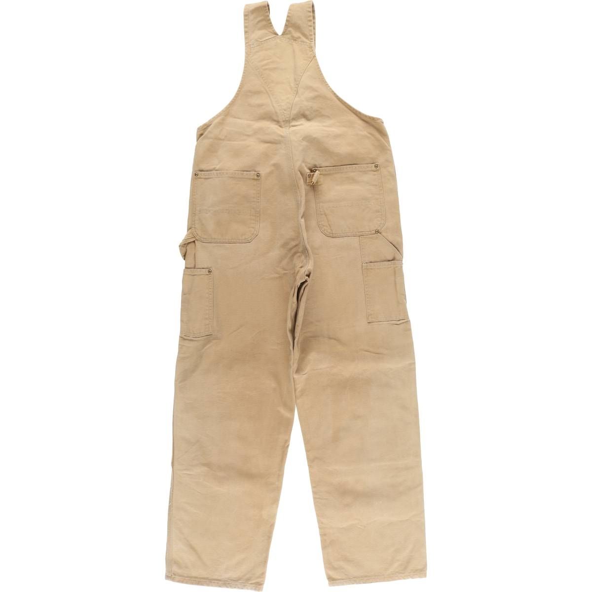 古着 ビッグサイズ カーハート Carhartt ダブルニー ダック オーバーオール メンズw40相当 eaa587674