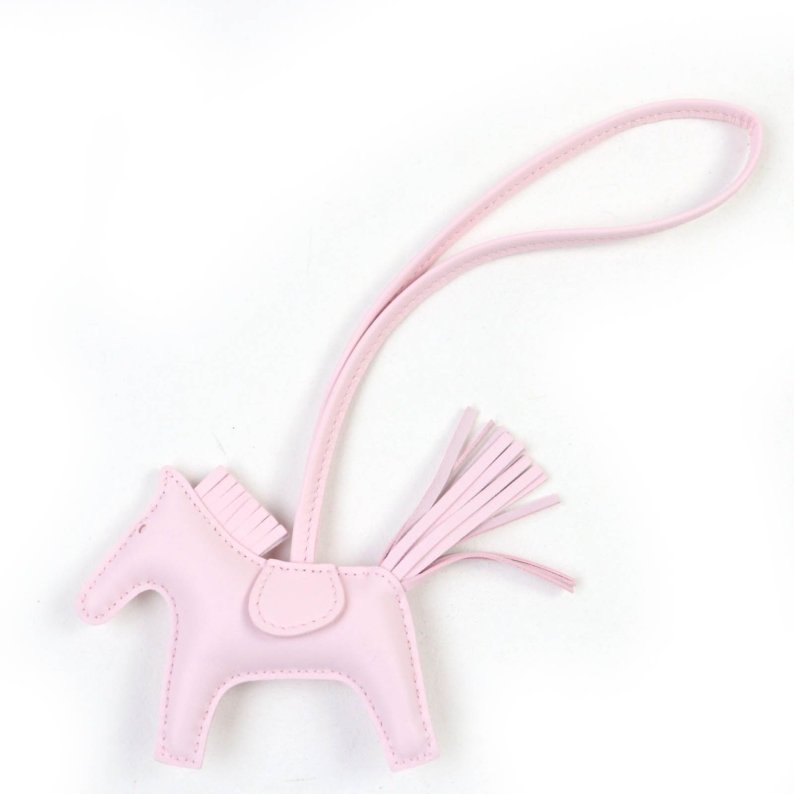 HERMES エルメス ロデオPM アニョーミロ ローズダーリン バッグチャーム W刻印 き フランス製 レディース