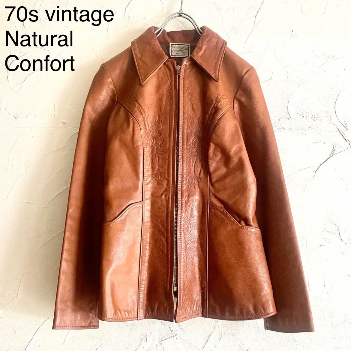 70s NATURAL COMFORT レザーJKT vintage - &Dorothy - メルカリ