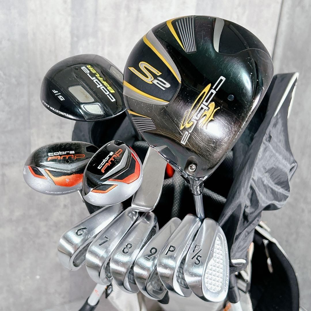 X737 コブラ他 メンズ ゴルフ クラブセット 12点 スタンドキャディバッグ X737 コブラ他 メンズ ゴルフ クラブセット 12点 スタンドキャディ