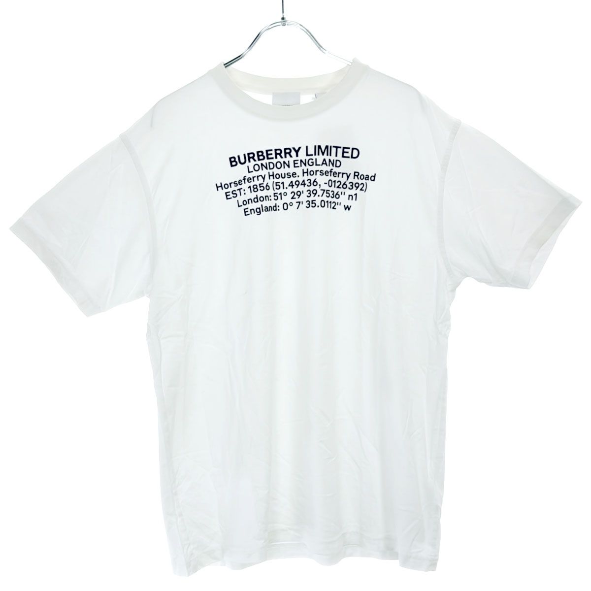 BURBERRY バーバリー 20SS Carrick ロケーションプリントTシャツ 8024629 70B ホワイト S BURBERRY バーバリー 20SS Carrick ロケーションプリントTシャツ