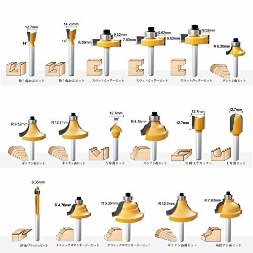 35本組 CSOOM 35本組 ルータートリマービットセットプロ 超硬ルーター