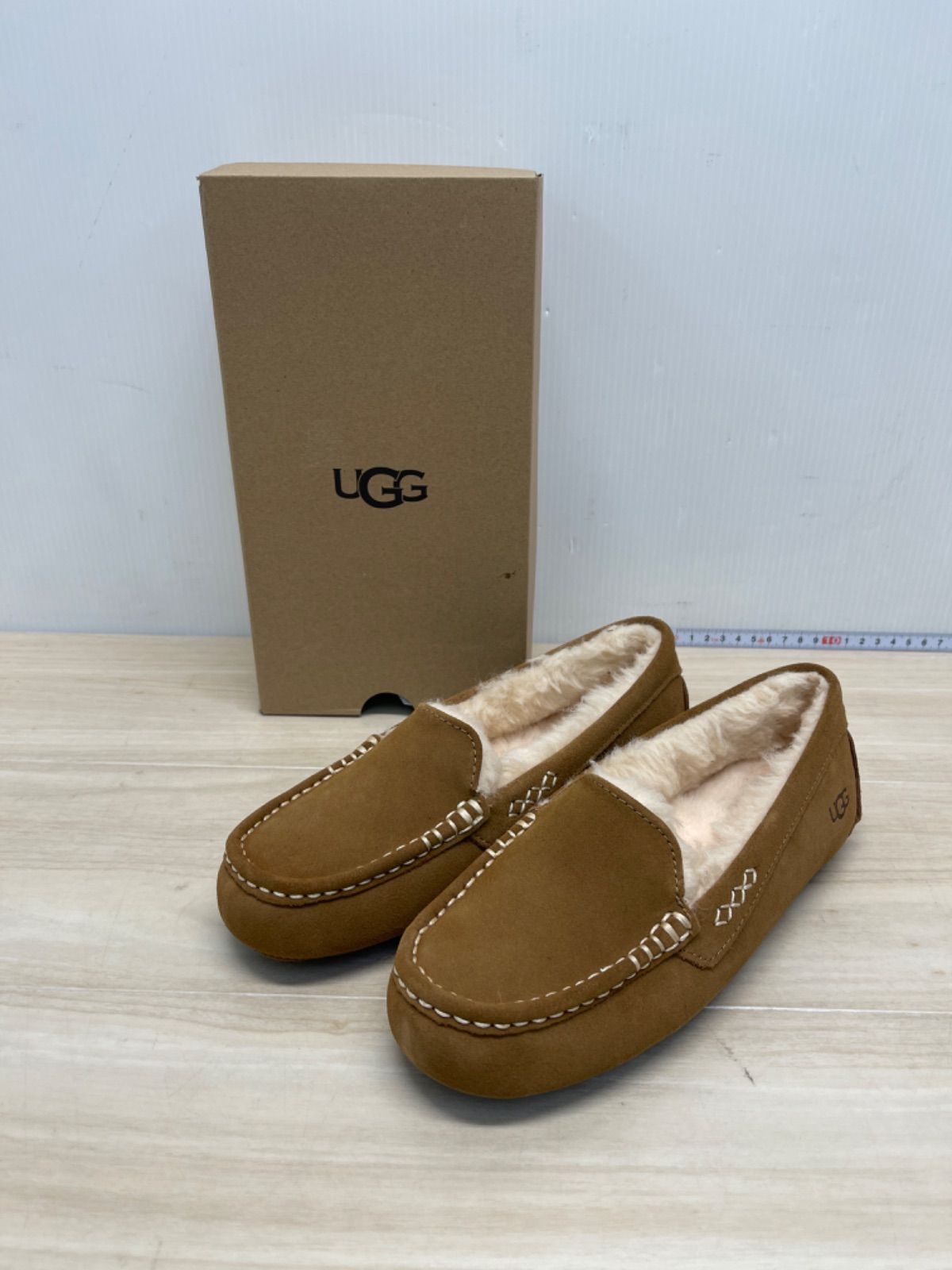 5年保証 UGG アグ ANSLEY アンスレー チェスナット ブラック モカシン