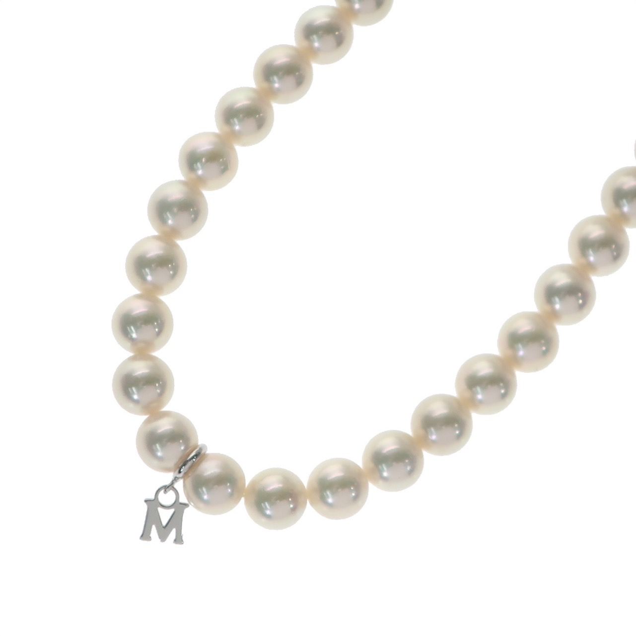真珠　パールネックレス　イヤリングセット　シルバー刻印