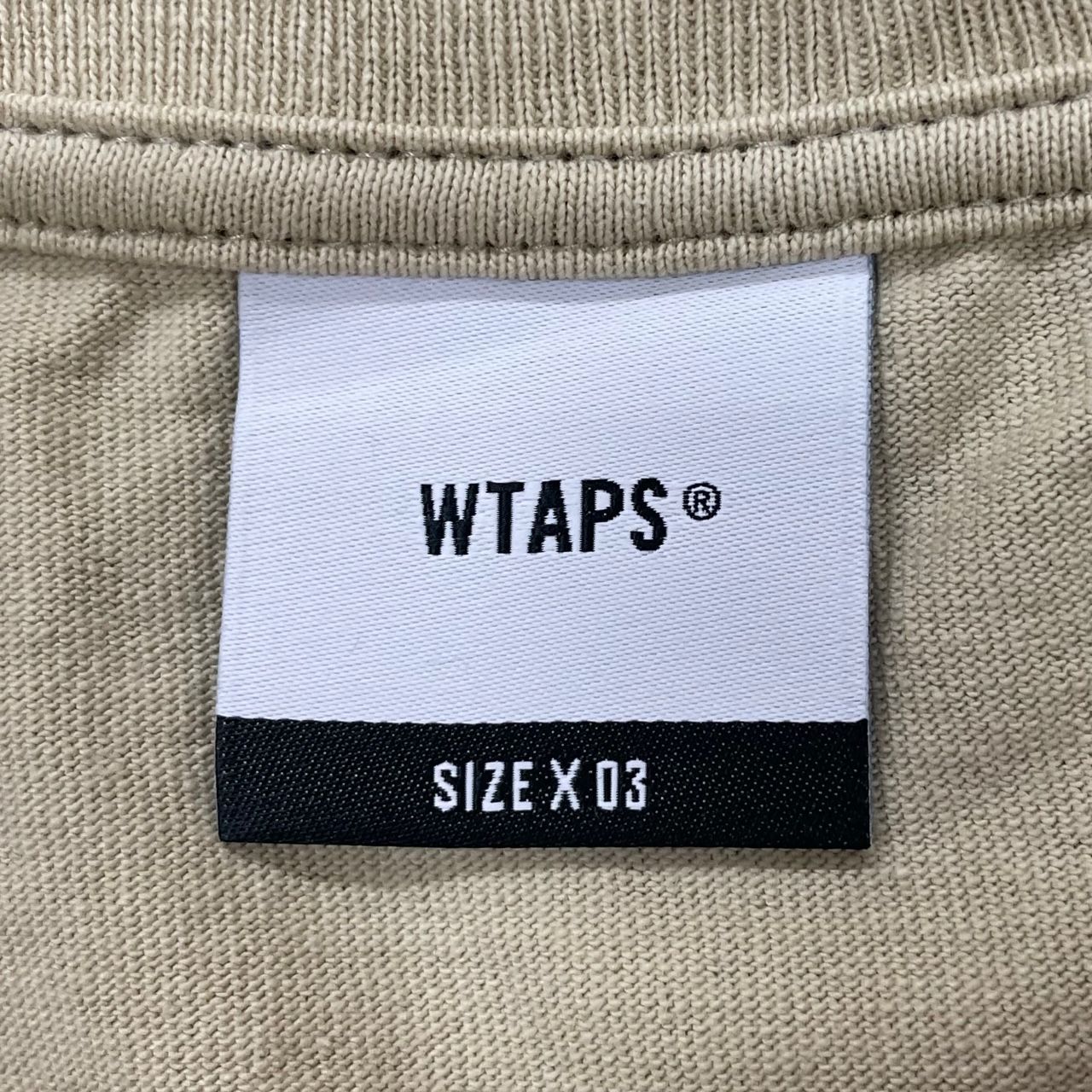 新品 WTAPS 23SS COLLEGE / SS / COTTON カレッジ ロゴプリント クルー 