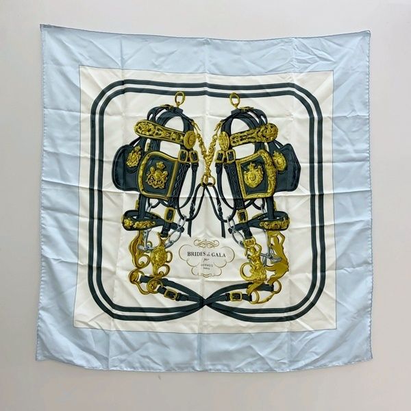 エルメス ブライド・ド・ガラ シルク 楽天市場】【新品同様】HERMES エルメス カレ90 BRIDES de GALA