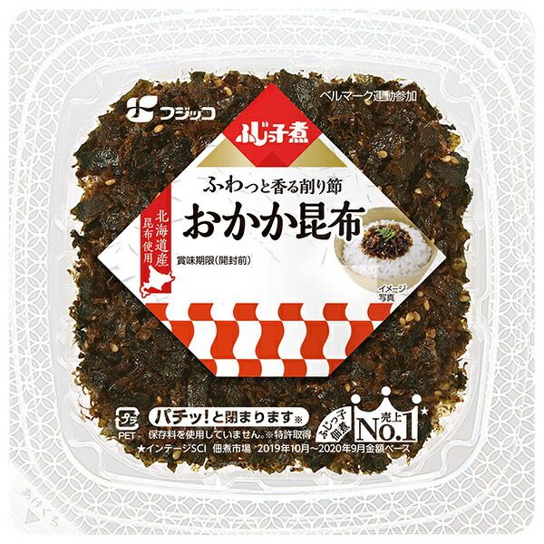フジッコ ふじっ子煮 おかか昆布 65g×24個入× 2ケース ｜ 惣菜 佃煮 こんぶ ごはんのおとも