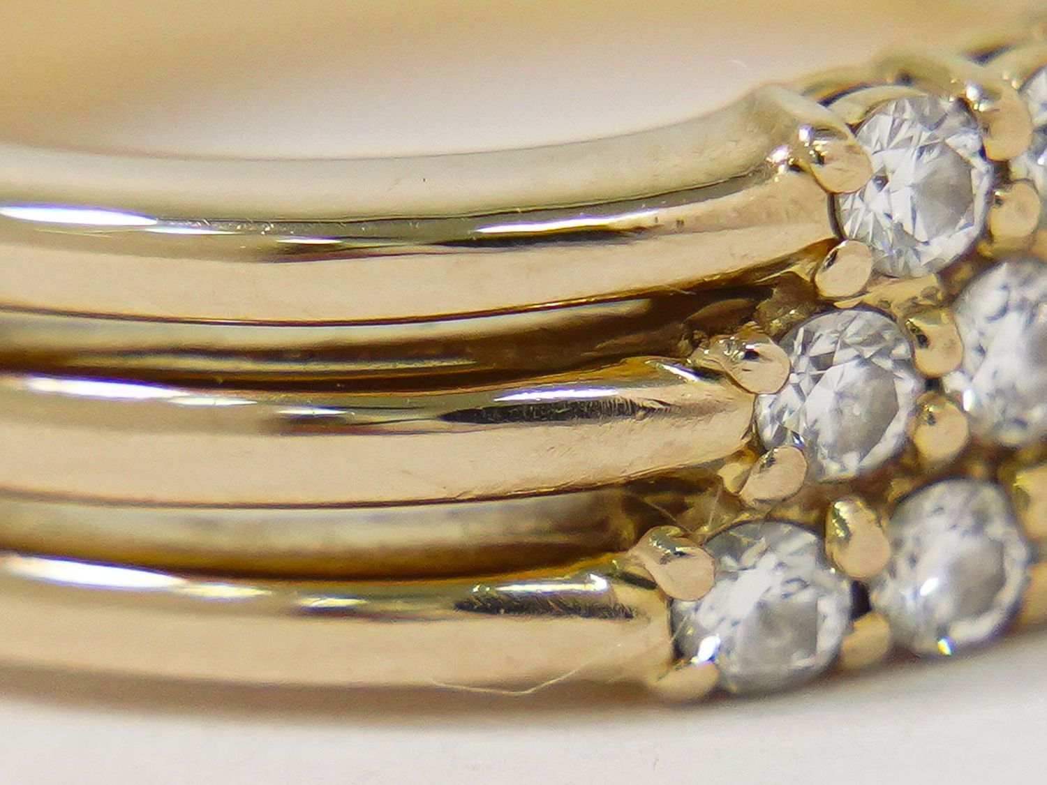 本物 コンコルド Concord ダイヤモンド 0.20ct 750 PG リング 指輪  