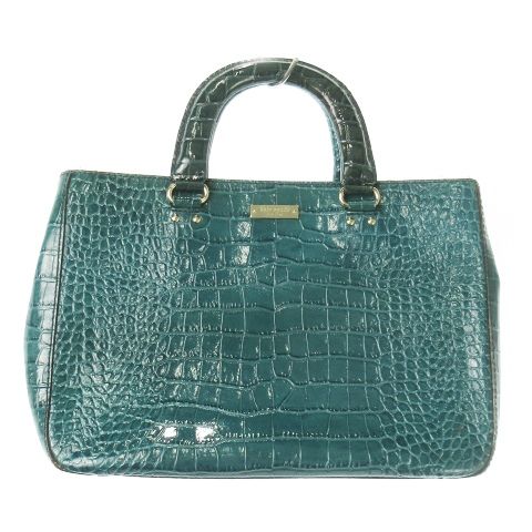ケイトスペード KATE SPADE ハンドバッグ クロコ型押し エナメル ロゴ 