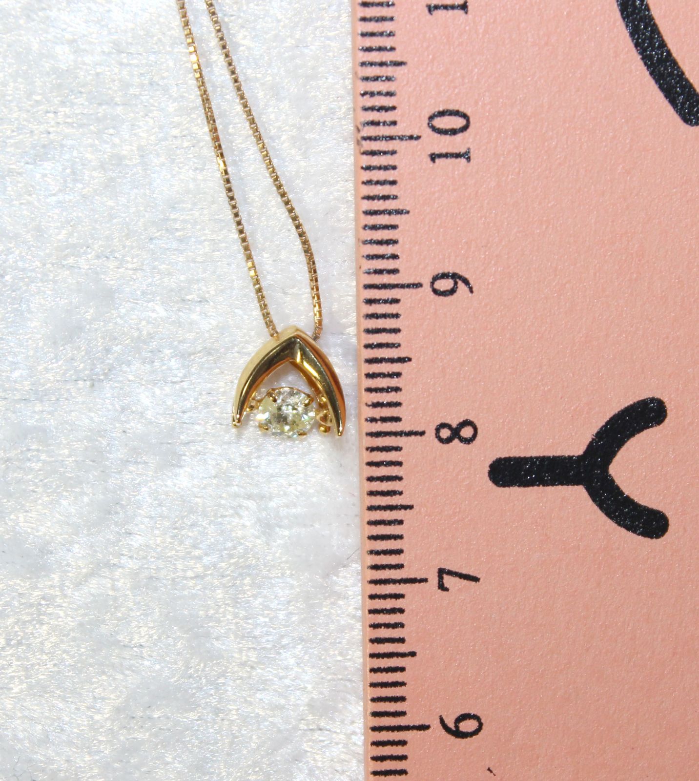 鑑別付天然ダイヤモンドネックレス TypeC ダンシングストーン 0.2ct 18 