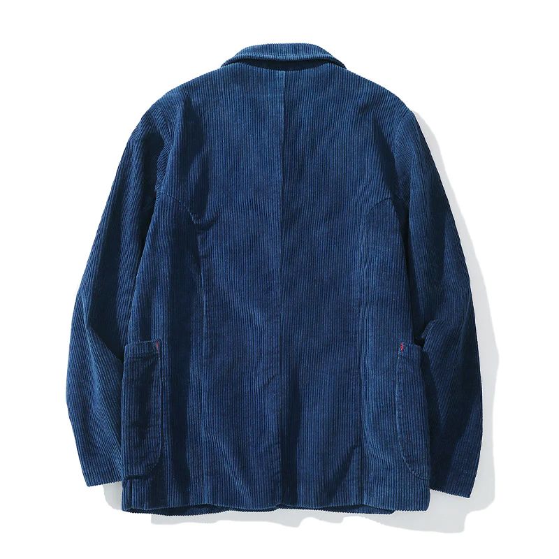 コーデュロイ 藍染ビンテージフレンチワークジャケット karaku - メルカリ