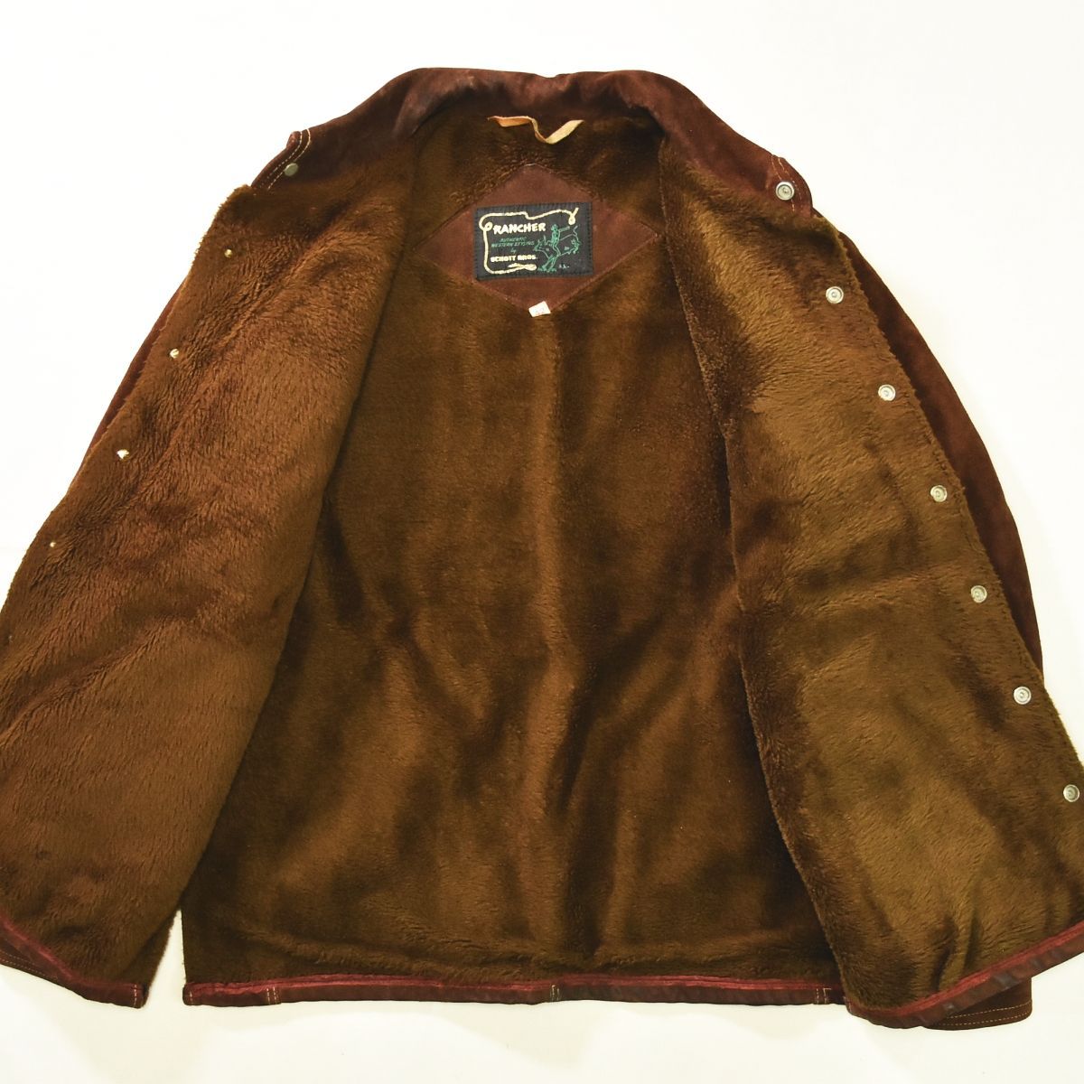 70s ショット RANCHER スウェード レザージャケット 短丈 アメカジ 70s ショット RANCHER スウェード レザージャケット 短丈