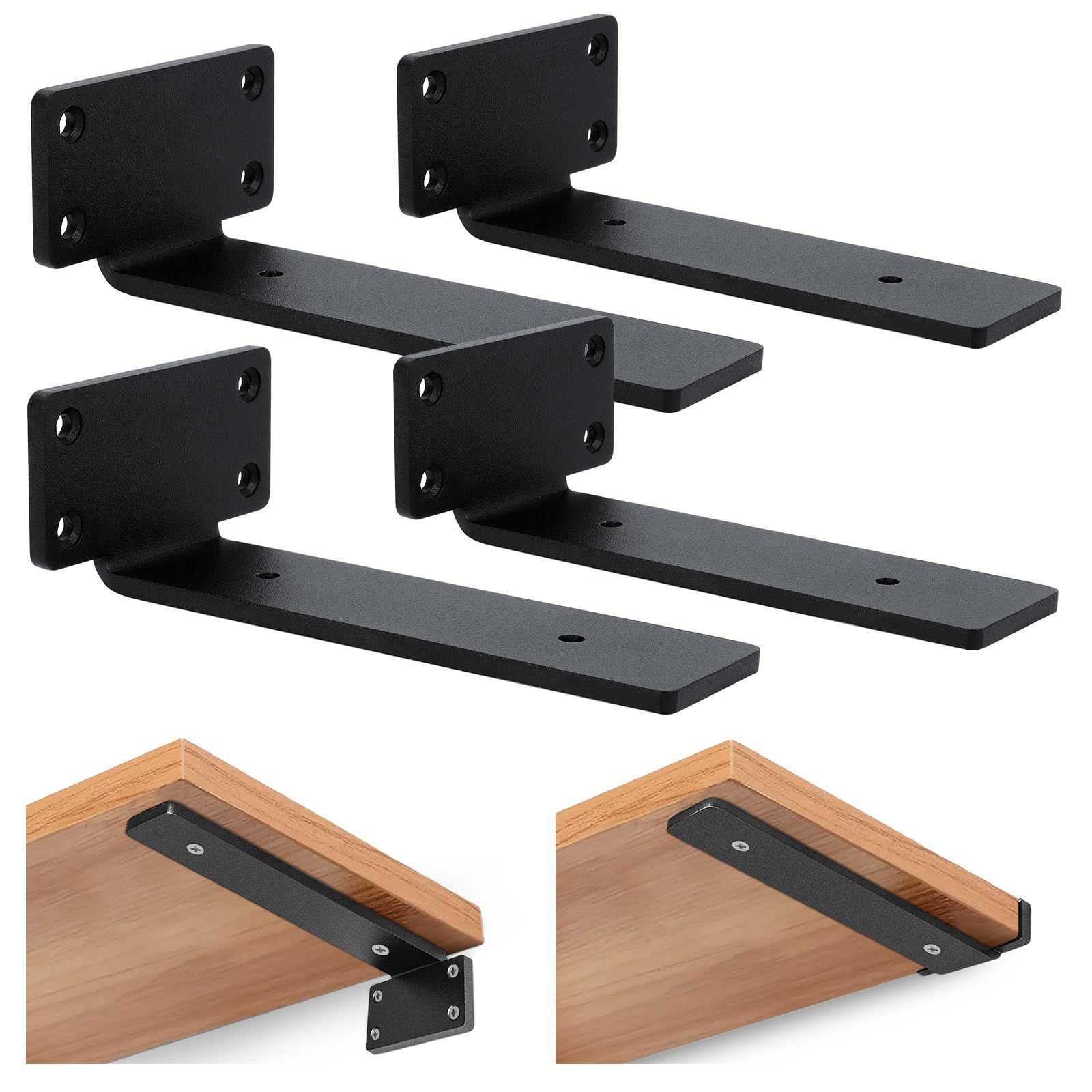 レトロ L字金具 エンジェル 天使 棚受け アイアン 4点 レトロ L字金具