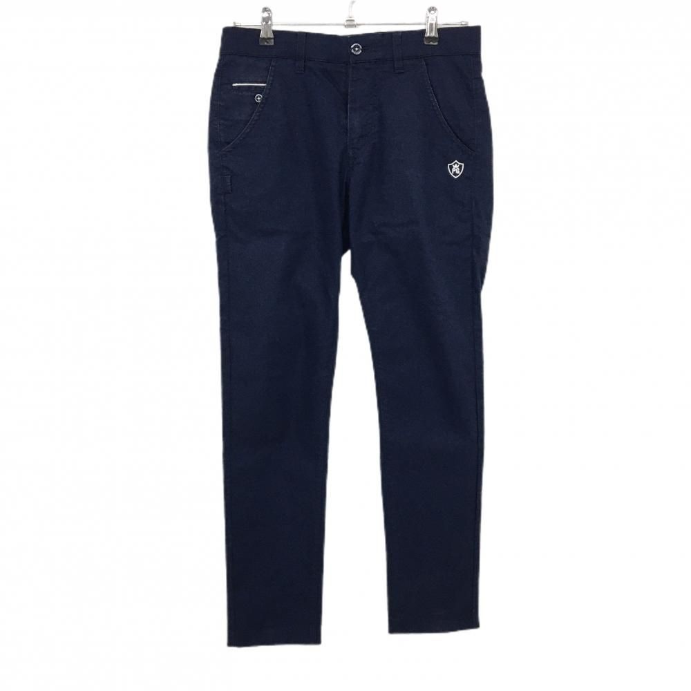 パーリーゲイツ パンツ ネイビー ロゴ白 色褪せ メンズ 3(S) ゴルフ