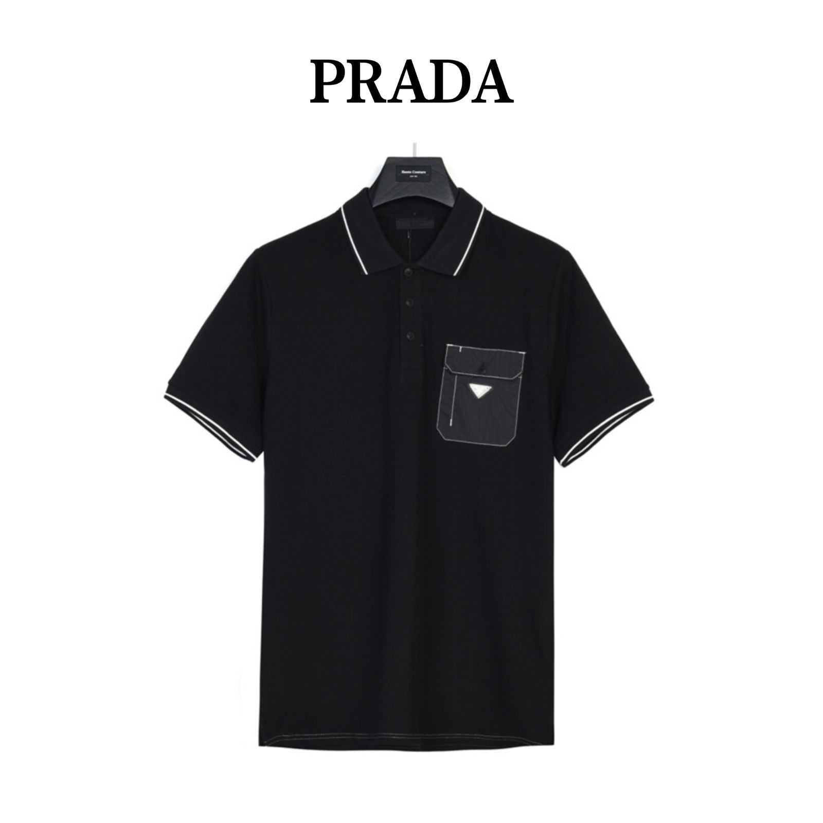 今日特価】Prada ポケット三角ロゴ ポロシャツ-2 - メルカリ