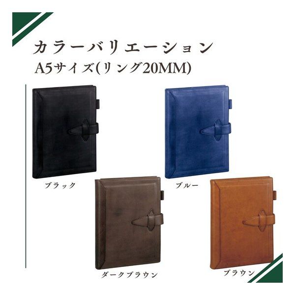 レイメイ藤井 ロロマクラシック ダヴィンチブラックA5システム手帳