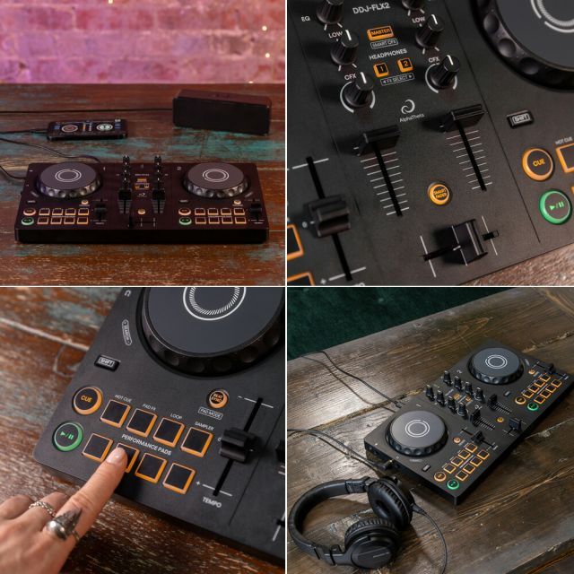 alphatheta DDJ-FLX2 DJコントローラー 別売ヘッドホン付属 Amazon | AlphaTheta コンパクト 2ch DJコントローラー DDJ-FLX2