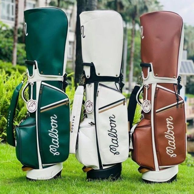 Malbon Golf マルボン ゴルフ キャディバッグ ホビー グッズ 6 軽量 PUレーザー 00