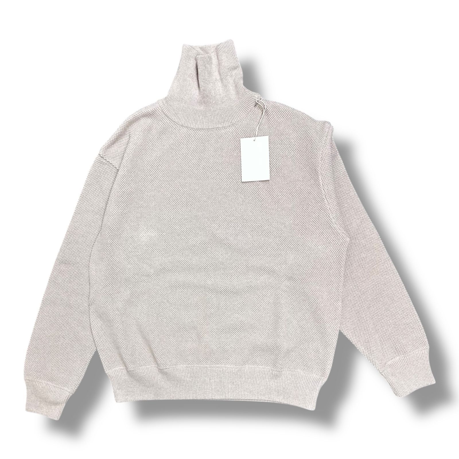 参考上代20900円 未使用品 crepuscule Moss Stitch Turtle Neck モス 