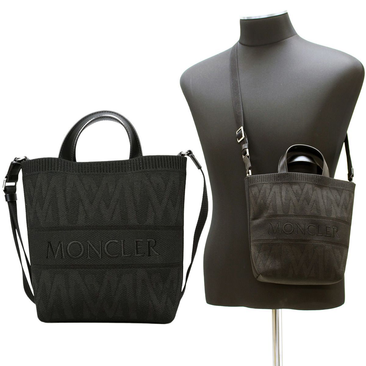 国内即送 MONCLER ミニ ニット トート ミニバッグ 2WAY 5L00015 楽天市場】【10%OFF 8/3 AM9:59迄】モンクレール バッグ トート