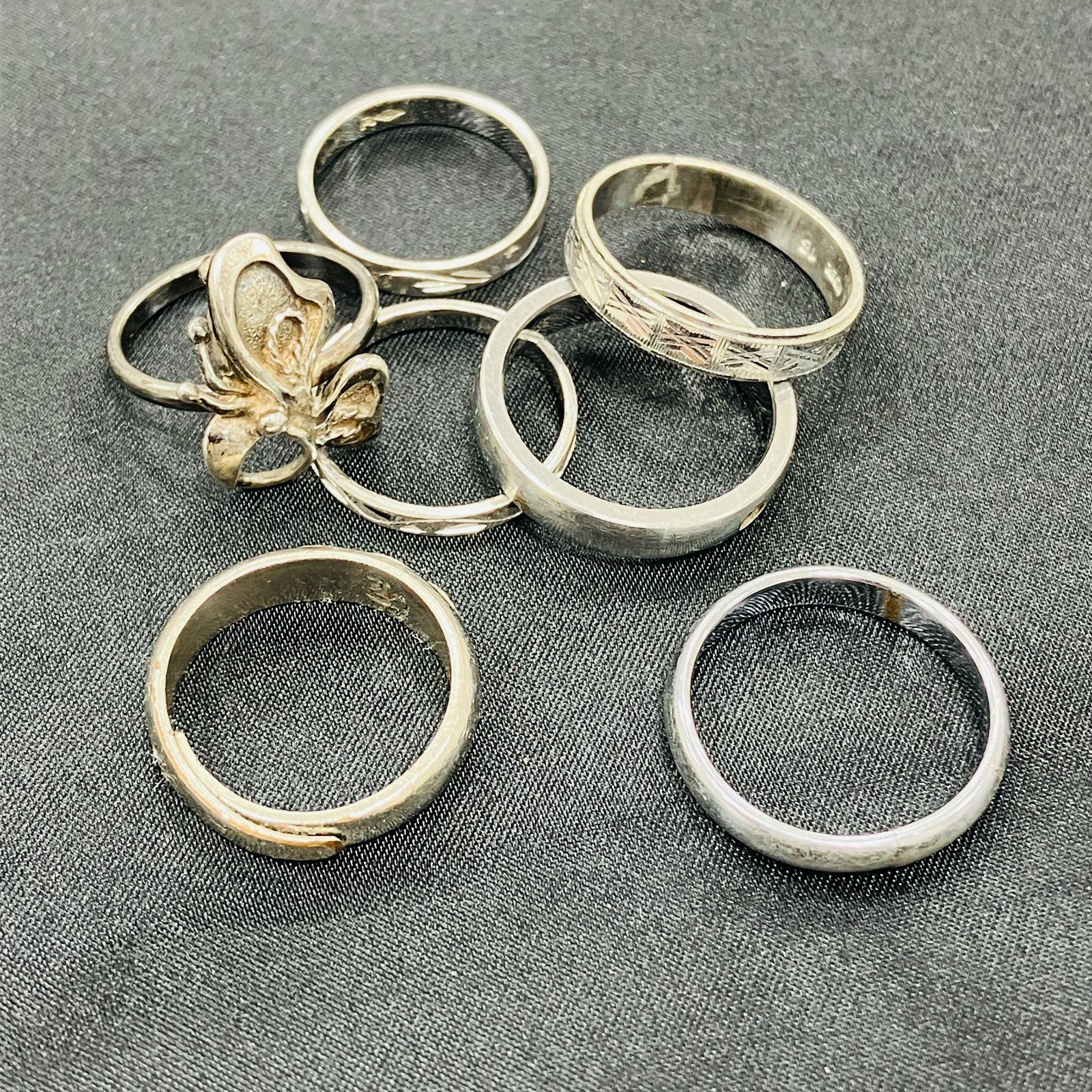 まとめ売り ヴィンテージ リング 指輪 シルバー Silver 刻印 宝石 