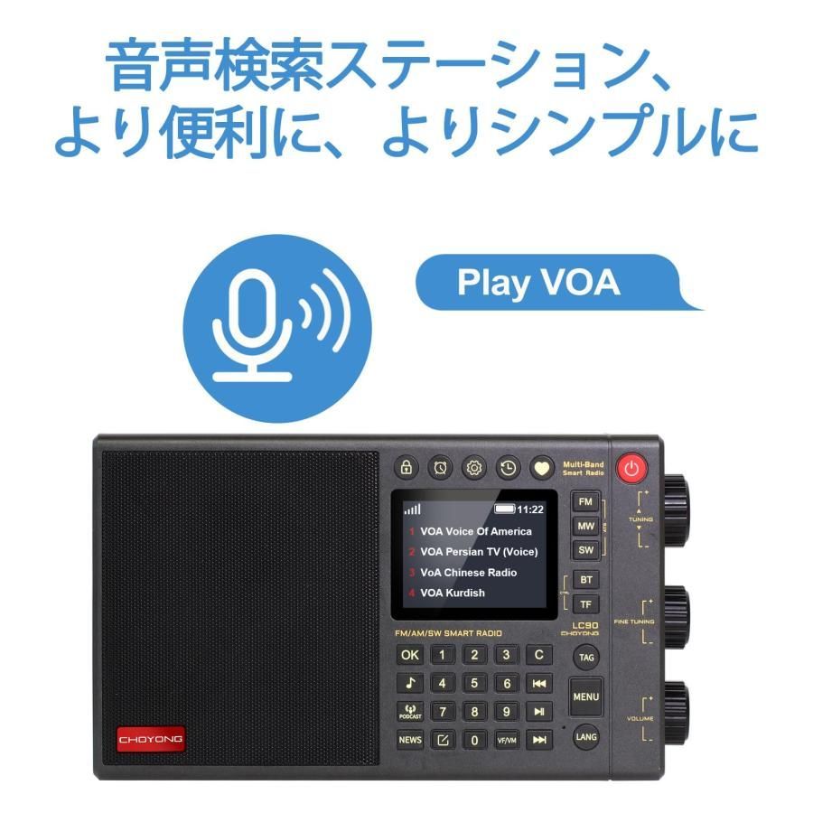 大好評☆CHOYONG LC90 マルチバンド スマート インターネット ラジオ