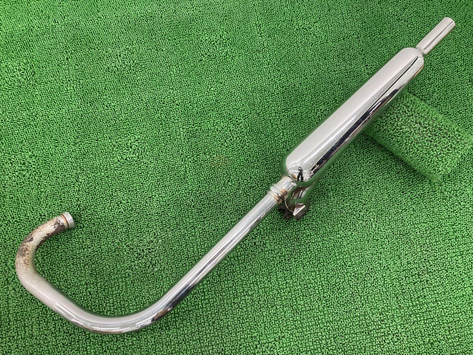 W650 マフラー 左 K395 カワサキ 純正 バイク 部品 EJ650A ノーマル 修復素材やカスタム素材に 穴あき無し 品薄 車検 Genuine 【】 94