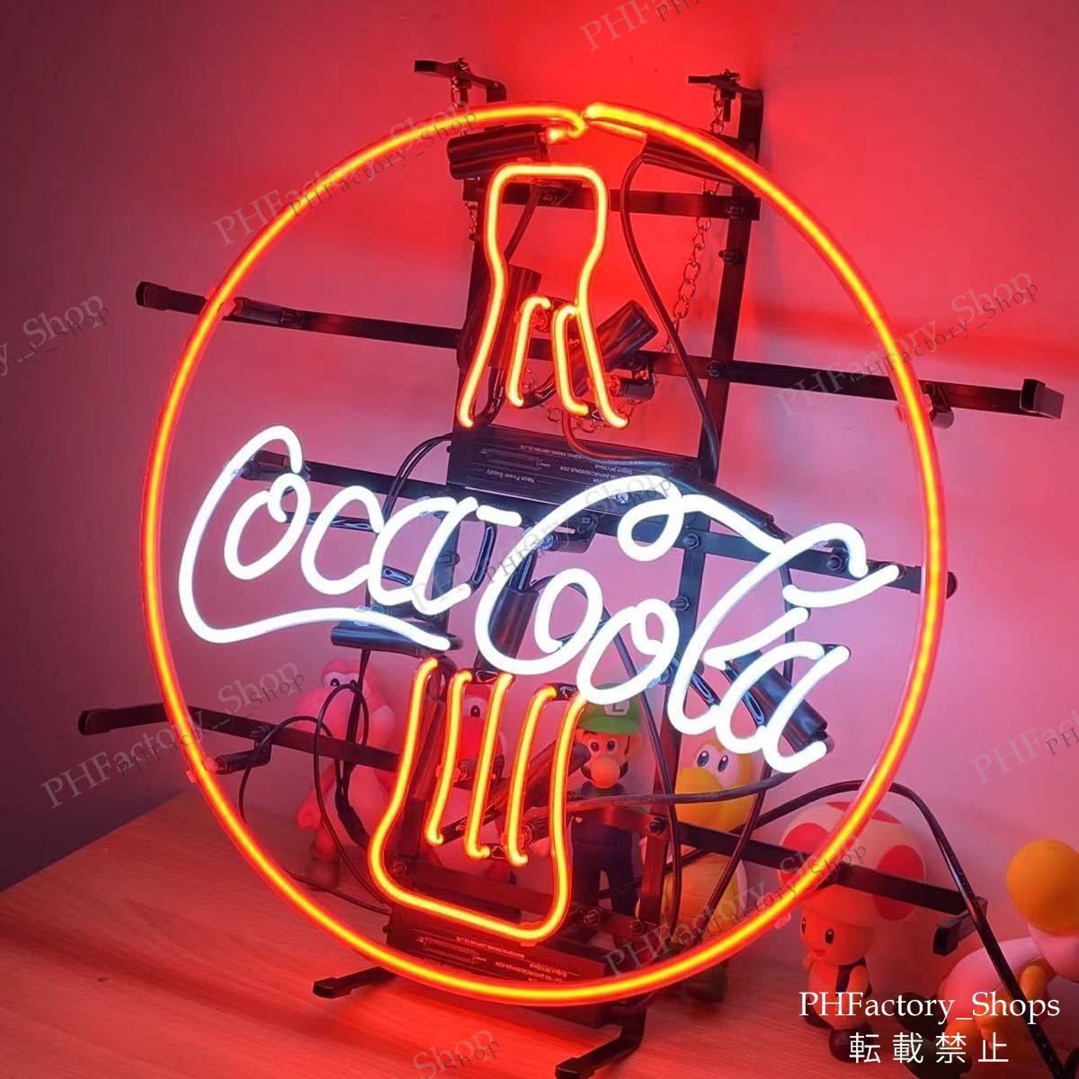 非売品　Coca-Cola ネオン看板 非売品】コカ・コーラ LEDネオン看板 赤色