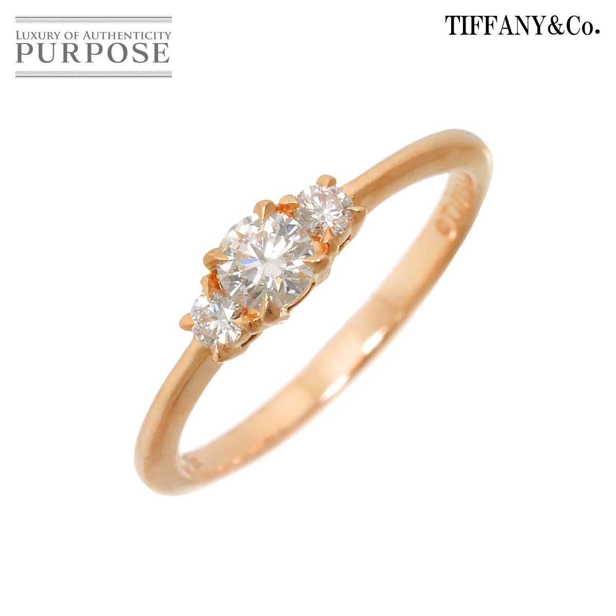 ティファニー TIFFANY&Co. バイザヤード 7号 リング ダイヤ 0.15ct/0.07ct K18 PG ピンクゴールド 750 指輪  Diamond Ring 90255821 - メルカリ