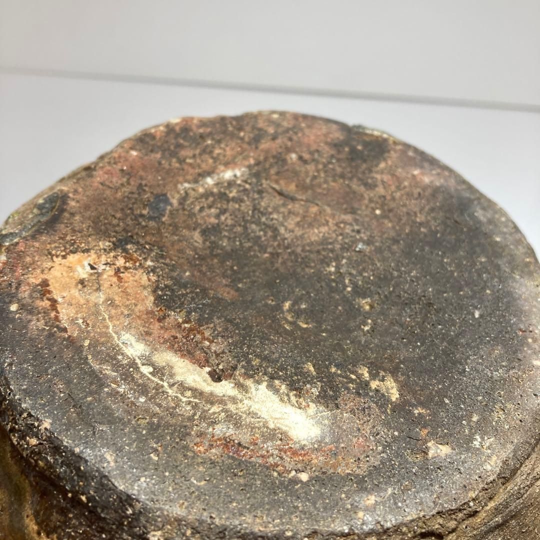 桃山時代 古伊賀水指 底にゲタ付 高さ17cm 東H5-1206 WWW_IBETON_RU