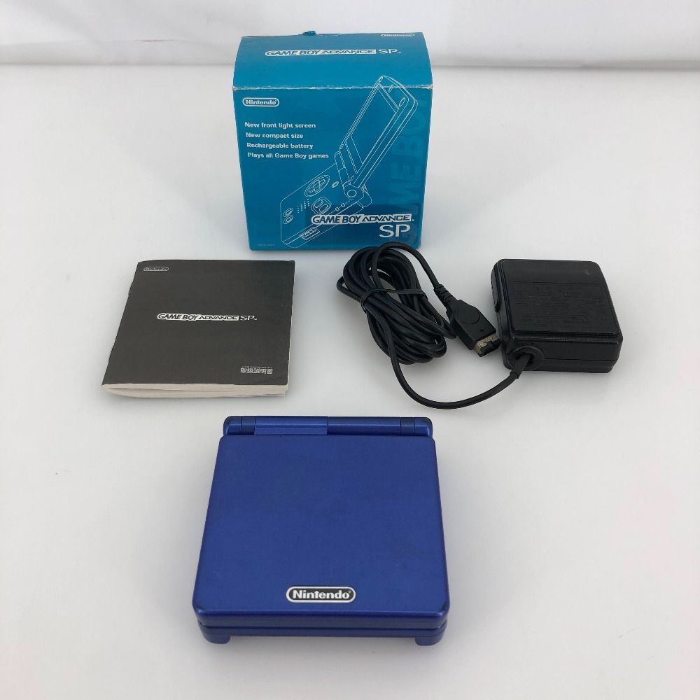 05w15790T GBASP ゲームボーイアドバンスSP 本体 箱あり アズライトブルー ＊動作 済み＊ ゲームハード 品