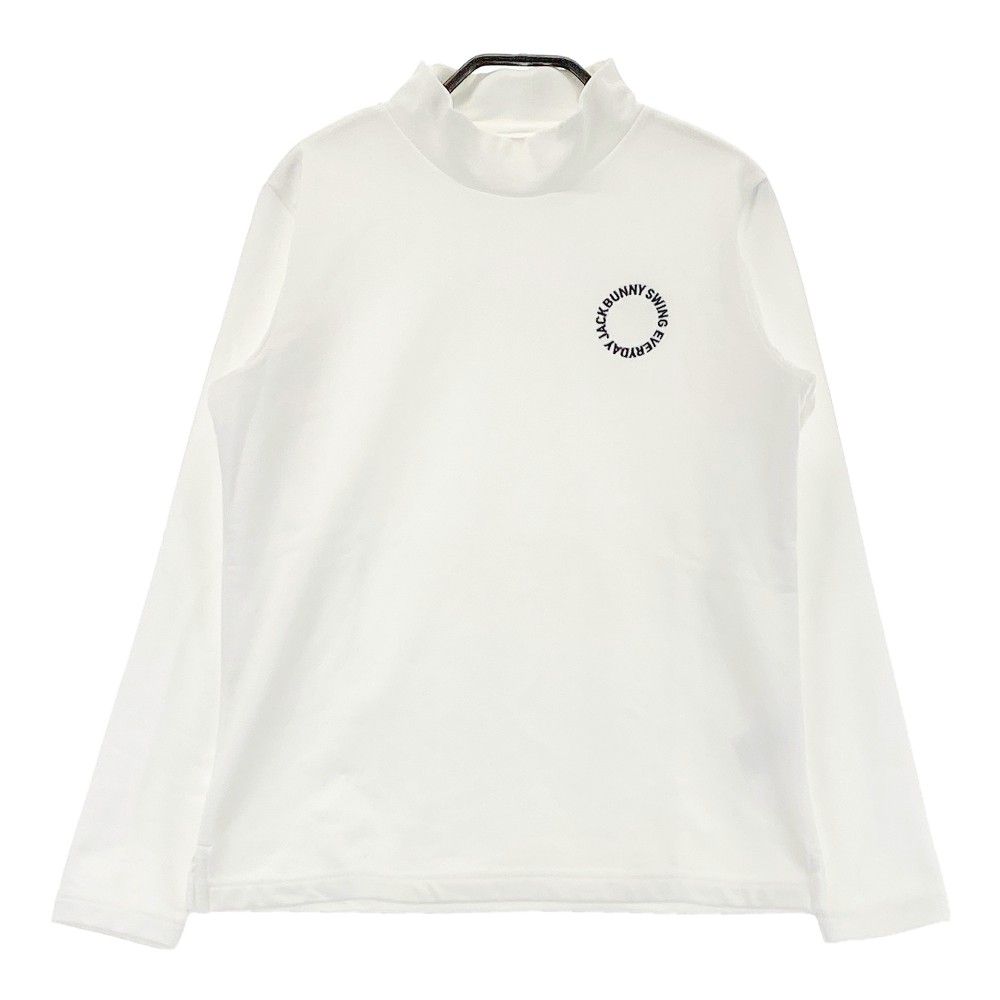 JACK BUNNY ホワイトモックネックシャツ 中古 メンズ ジャックバニー Jack Bunny!! 半袖シャツ 6(LL) 白