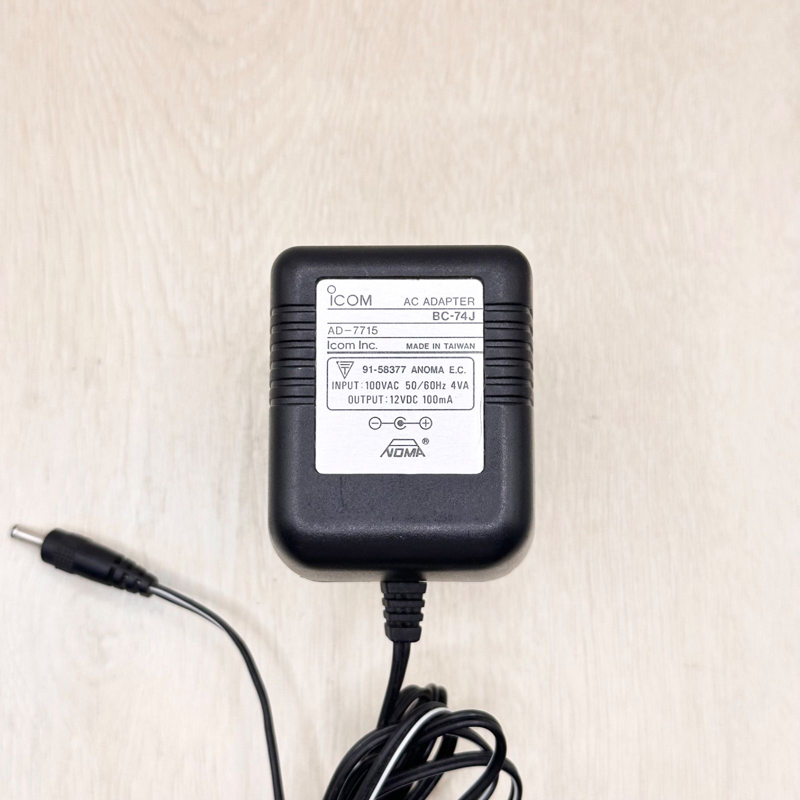 icom BC-74J アイコム 純正品 ACアダプター アダプタ 電源アダプター