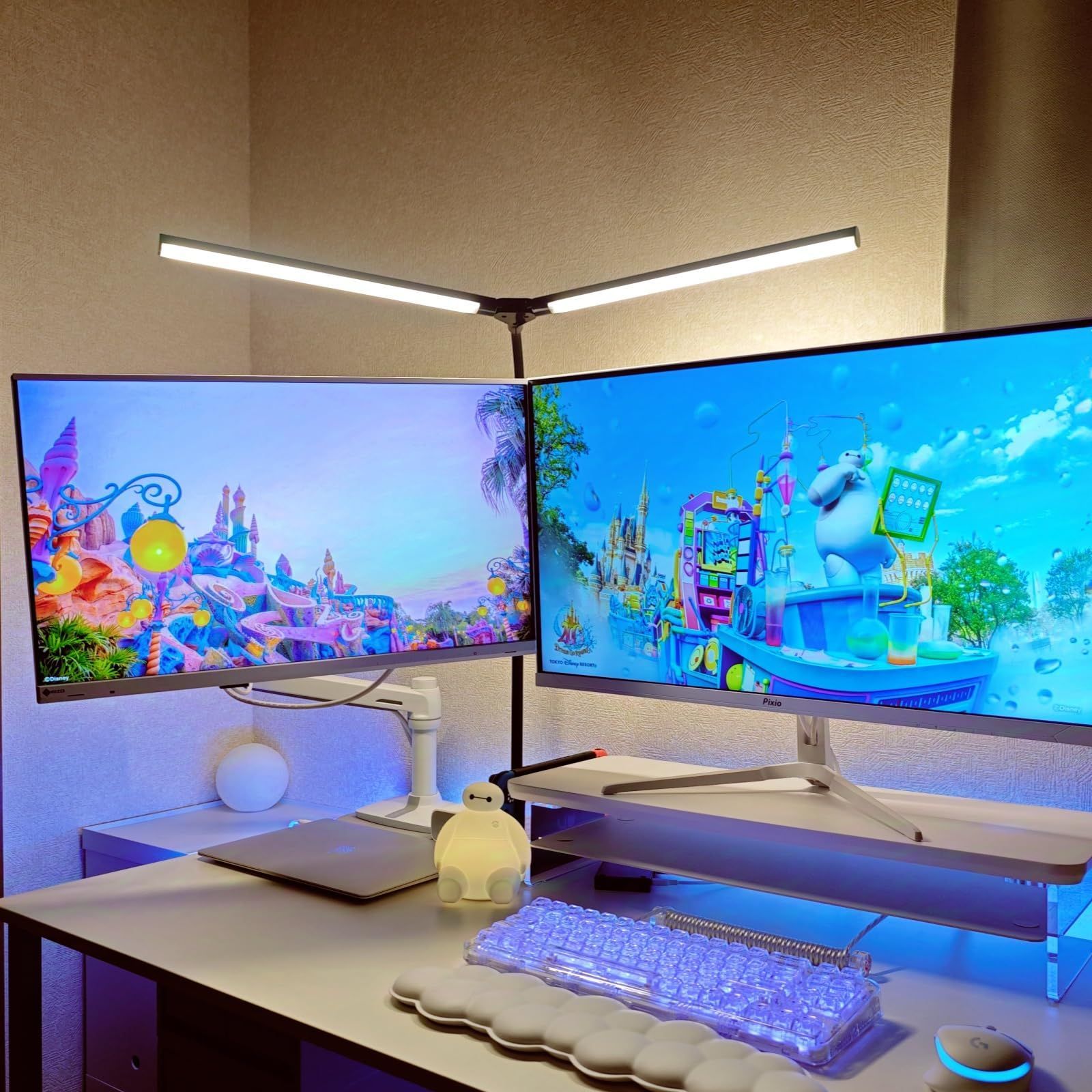 ☆デスクライト LED 電気スタンド 卓上 スタンド　 ダブル光源 新着商品】LED デスクライト 電気スタンド 1500Lux 高輝度 幅さ