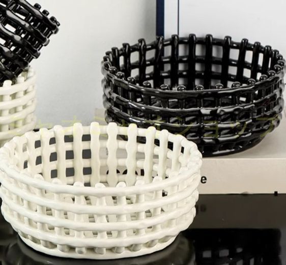 バスケット 小物入れ 陶器 北欧 セラミック バスケット 小物入れ 鉢