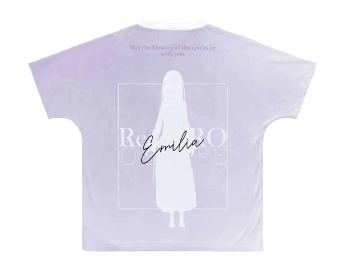 新品　Re:ゼロから始める異世界生活　エミリア Ani-Art aqua label フルグラフィック　半袖Tシャツ　ユニセックスXL