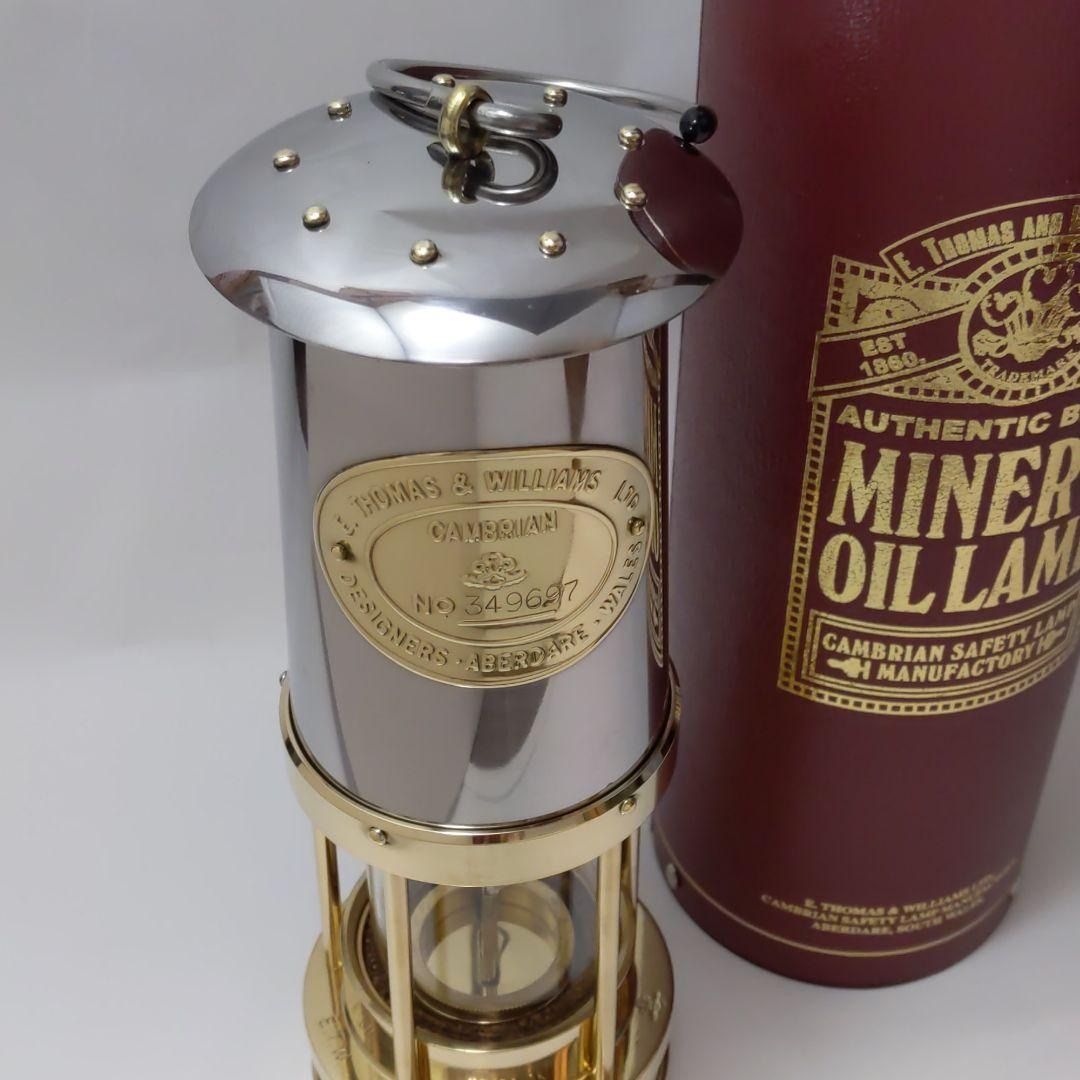 在庫あります イギリス製 アンティークランプ トーマス＆ウィリアムズ copper 銅 コッパー Miners Lamp   Willi