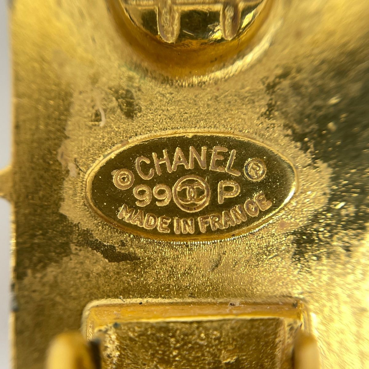 希少【CHANEL】シャネル グリポア カラーストーン リング サイドココマーク CHANEL／シャネル／ヴィンテージ／ココマーク／カラーストーン