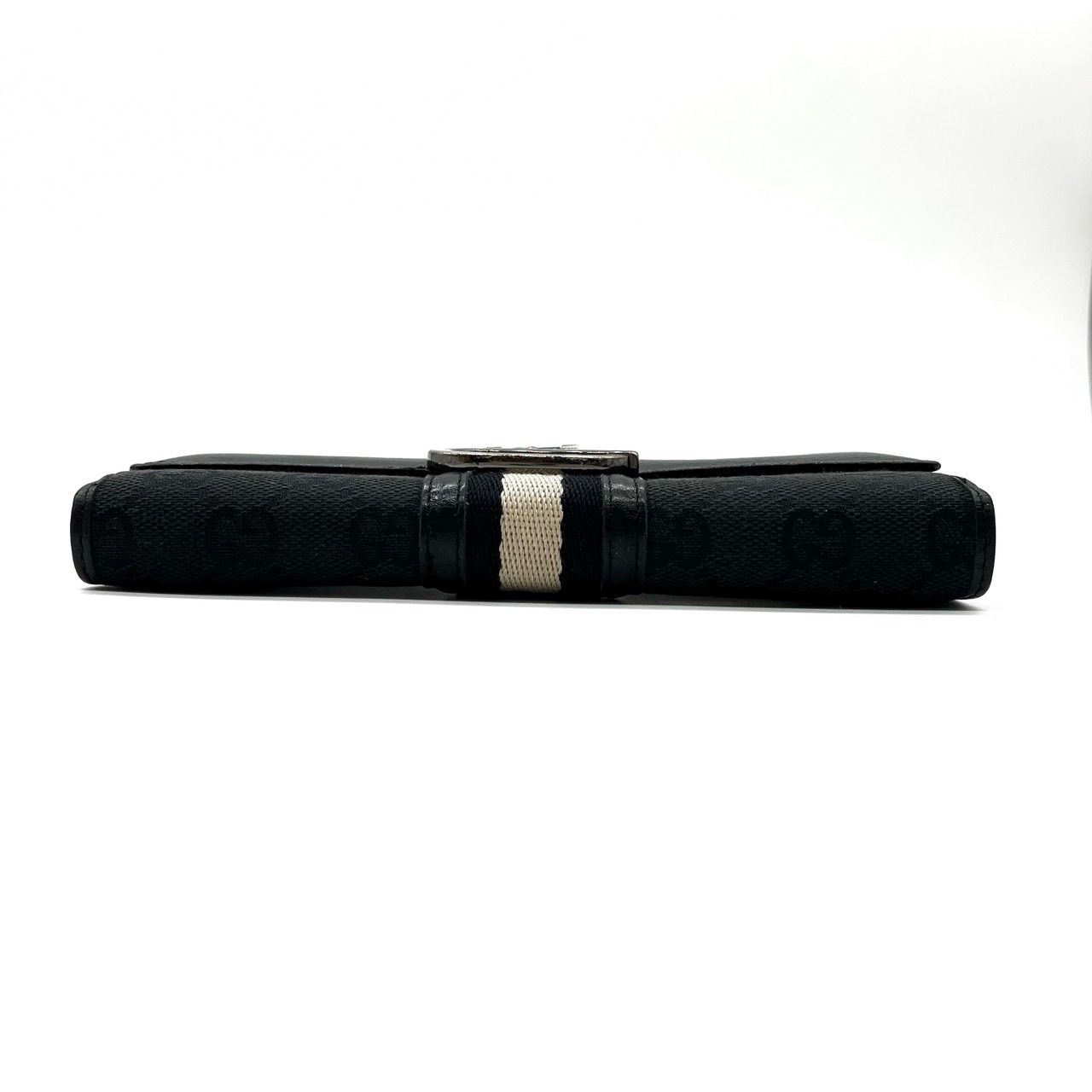良品】 GUCCI グッチ 長財布 シェリーライン GG柄 G金具 シルバー金具