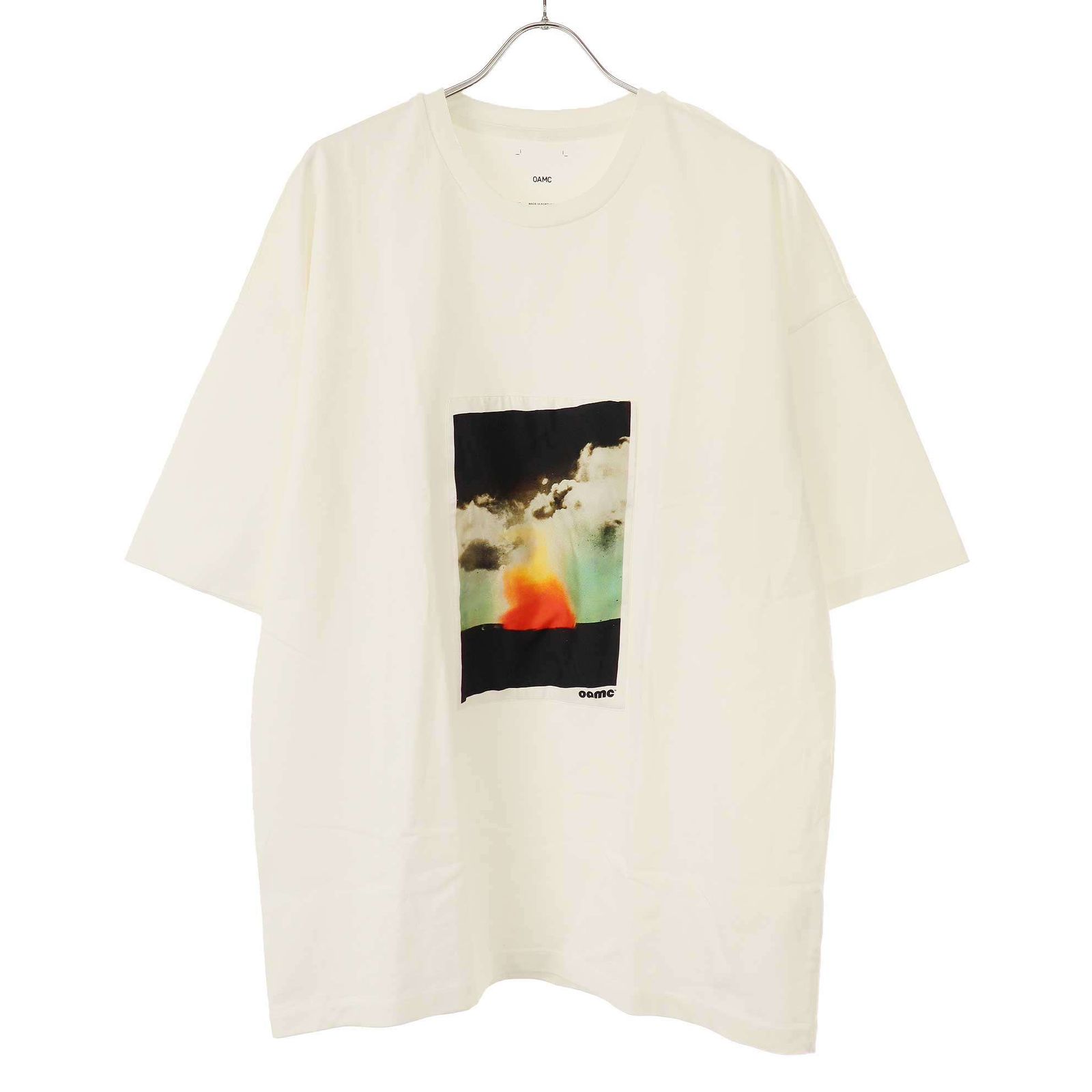 OAMC オーエーエムシー 23AW 'Wake me' printed t-shirt グラフィックパッチTシャツ 23A28OAJ12 ホワイト系  XL