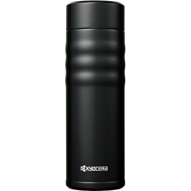 【新着商品】【.限定】 京セラ 水筒 セラミック コーヒー ボトル マグボトル 500ml スクリュー栓 内面セラミック加工 真空断熱構造 保温 保冷 CERAMUG セラマグ ブラック 黒 MB-17SBK-AZ
