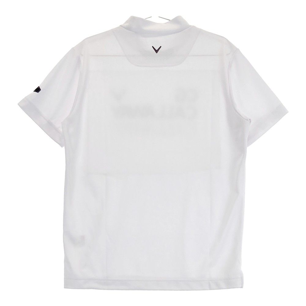 サイズ M CALLAWAY キャロウェイ 半袖ハイネックTシャツ ホワイト系 240101284417 ゴルフウェア メンズ ストスト