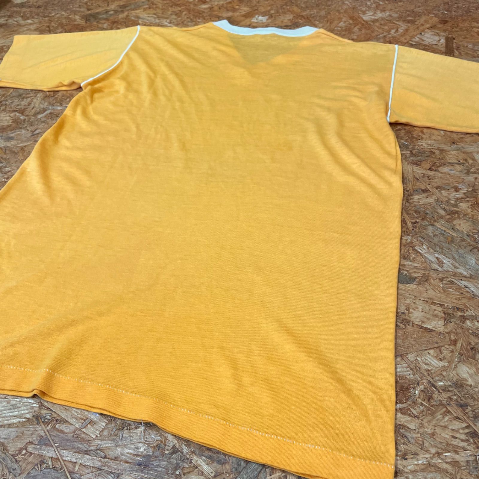 80s USA製 GULF COAST sportswear VネックTシャツ M 80年代 旧タグ 