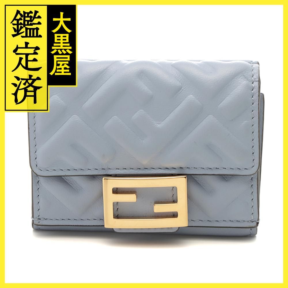 フェンディ レザー ロゴ コンパクト 三つ折り財布 ミニ ウォレット  