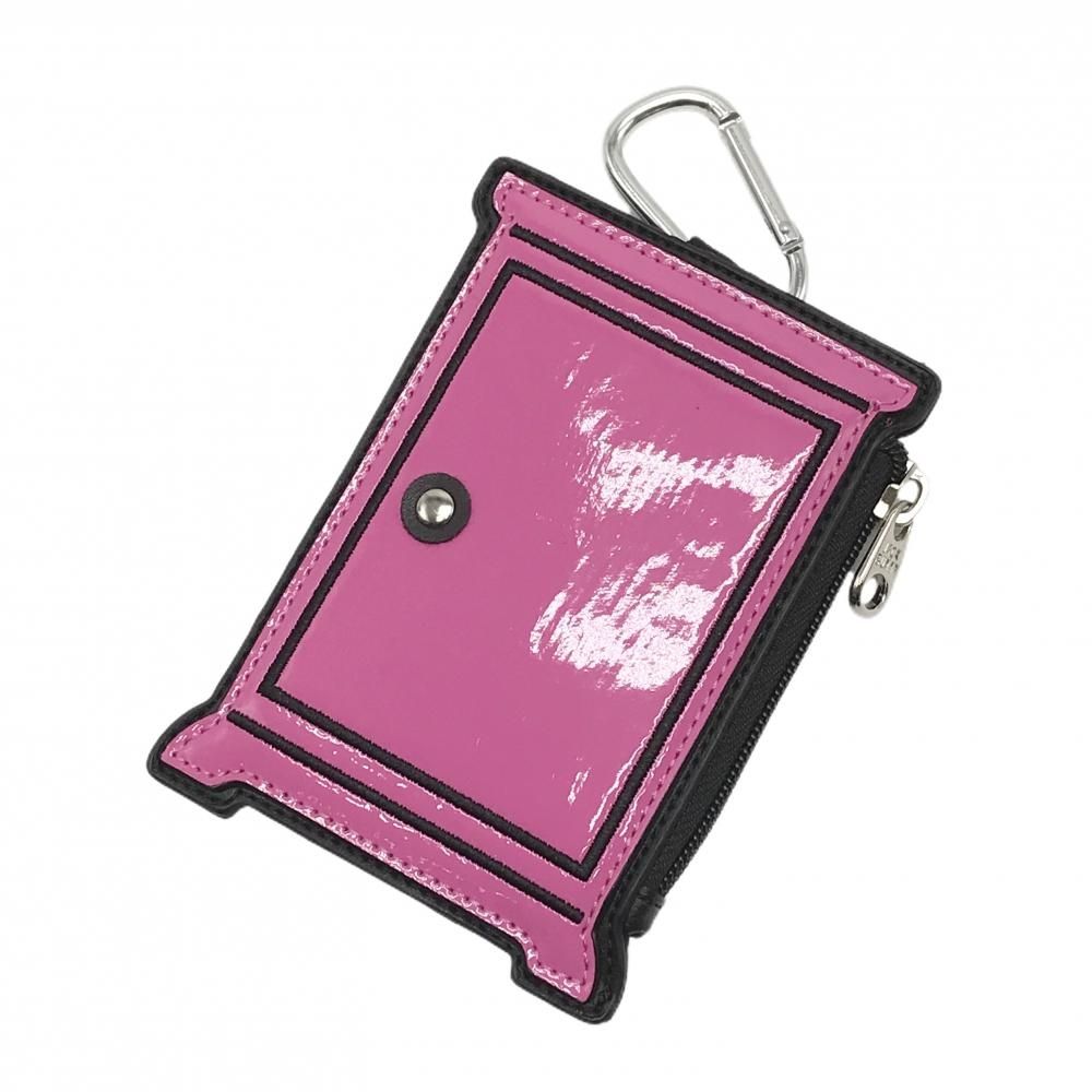 【新品】ジャックバニー×ドラえもん パスケース ピンク どこでもドア カラビナ付 ポーチ ゴルフ Jack Bunny